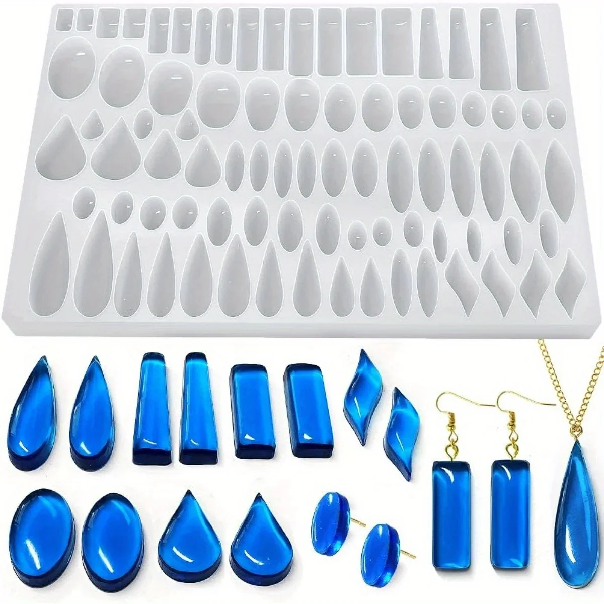 Jewelry Making Uv Resin Kit - Stampo in silicone per orecchini a