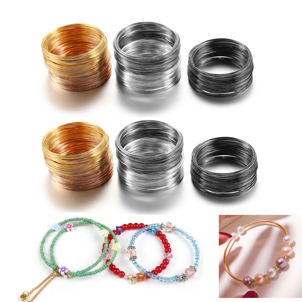 Jewelry Making Loops - 100 anelli/lotto 0.6mm argento oro bronzo