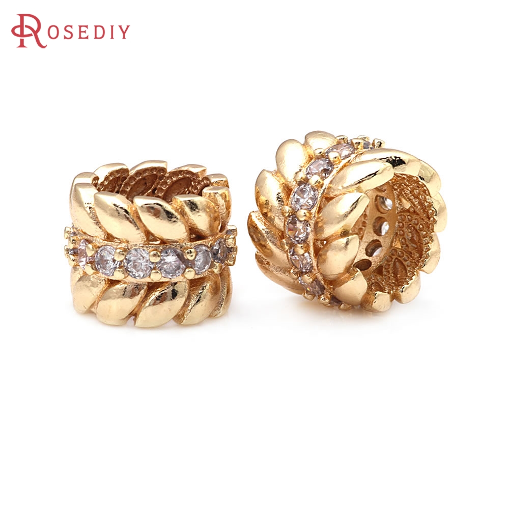 Jewelry Making Store - Perline distanziatrici cilindriche in ottone con