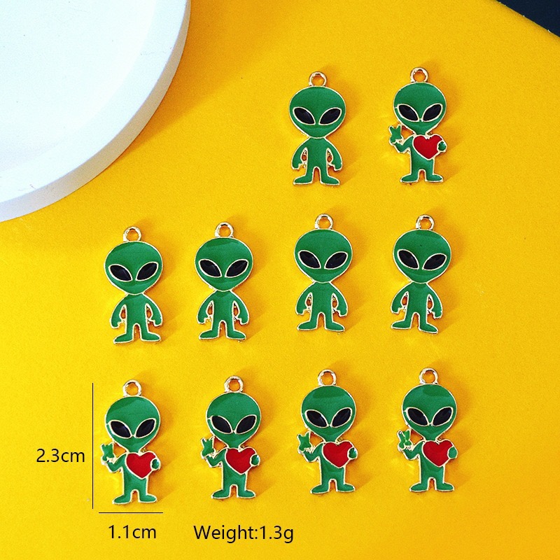 Jewelry Making Earrings - 10 pz. Ciondoli Semplici in Lega