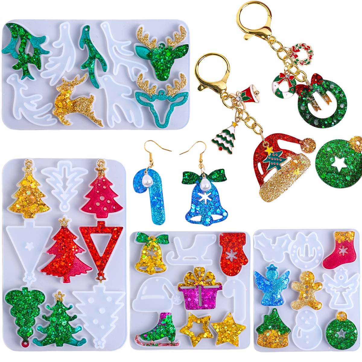 Resin Mold Jewelry - Stampo in silicone per ciondolo orecchino