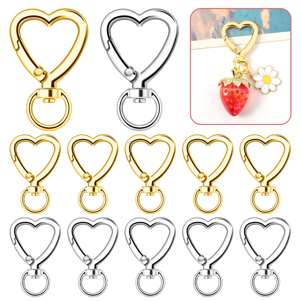 Jewelry Making Kit For Beginners - 10 Pezzi Moschettoni a Gancio a