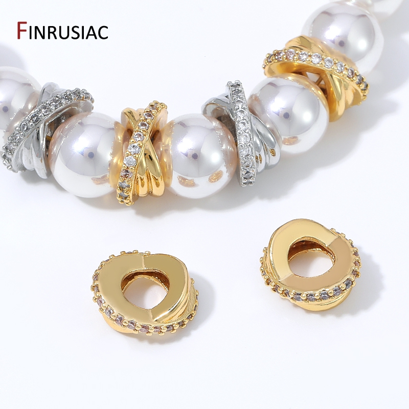 Jewelry Making Loops - Perline distanziatrici ad anello intrecciato in