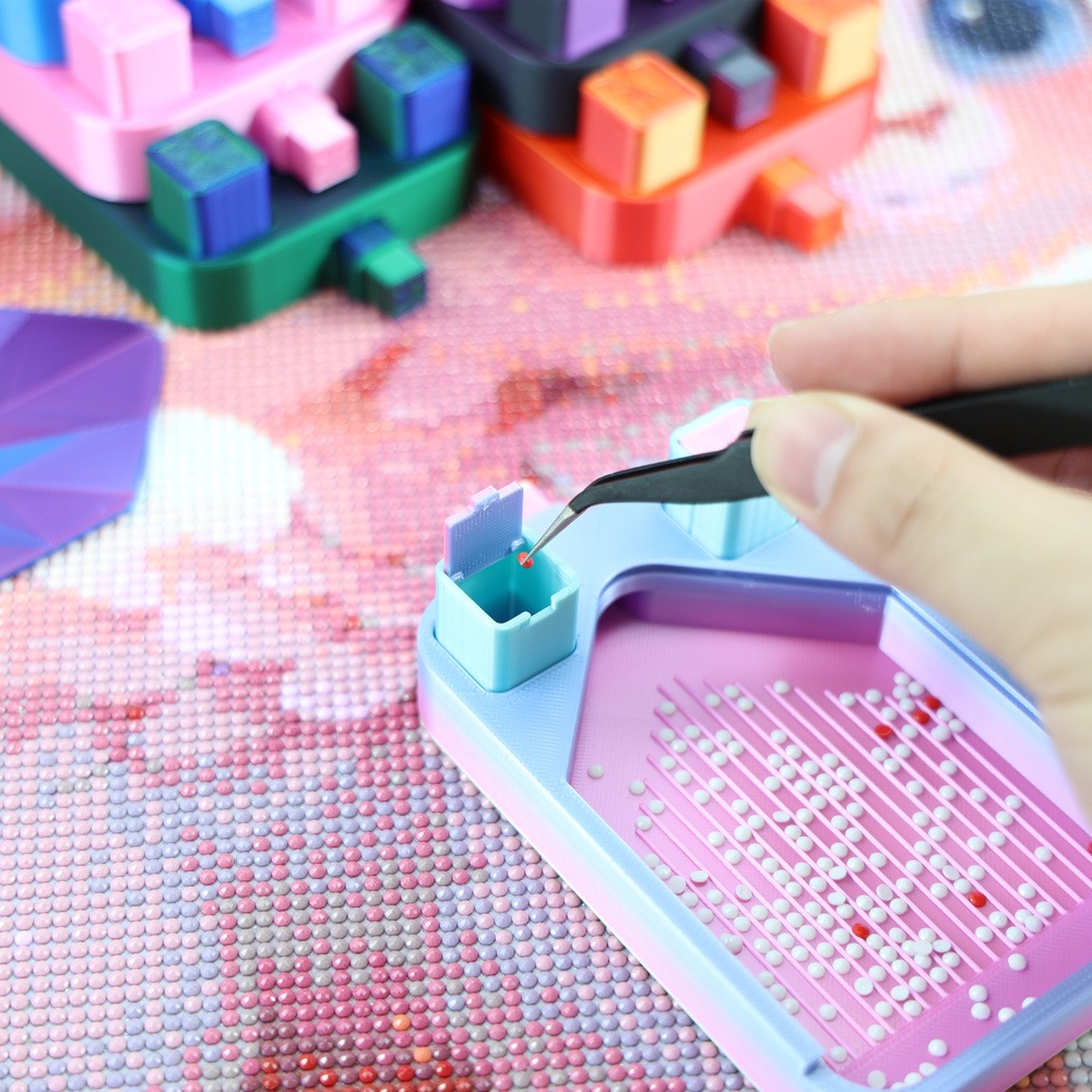 Bead Organizer Tray - Vassoio per Diamond Painting Multicolore con