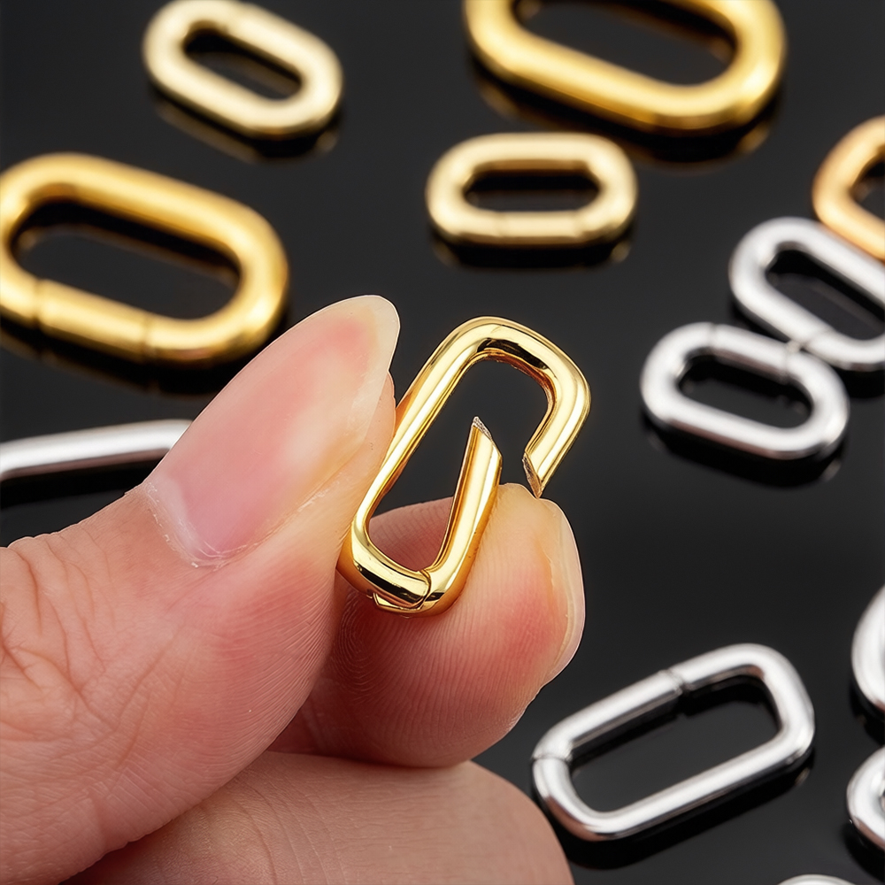 Jewelry Making A Ring - 2 pz. Chiusure a Moschettone Ovali