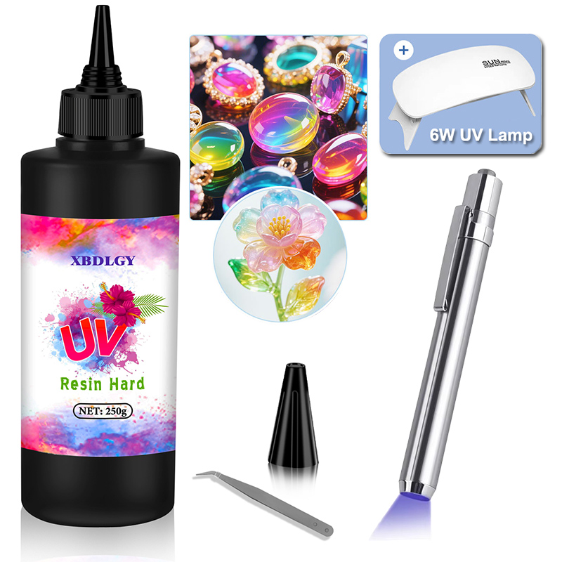 Colla dura in resina UV da 200 - Jewelry Making Uv Resin Kit recensione e prezzo