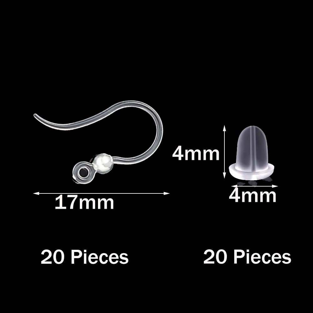 20 ganci per orecchini in plas - Jewelry Making Loops recensione e prezzo