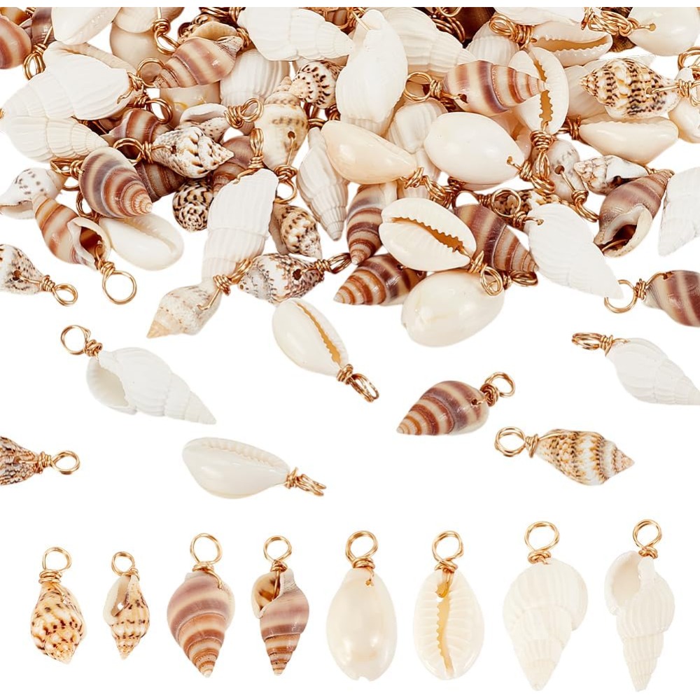 100 pz 4 Stili Conchiglia Natu - Jewelry Making Tutorials recensione e prezzo