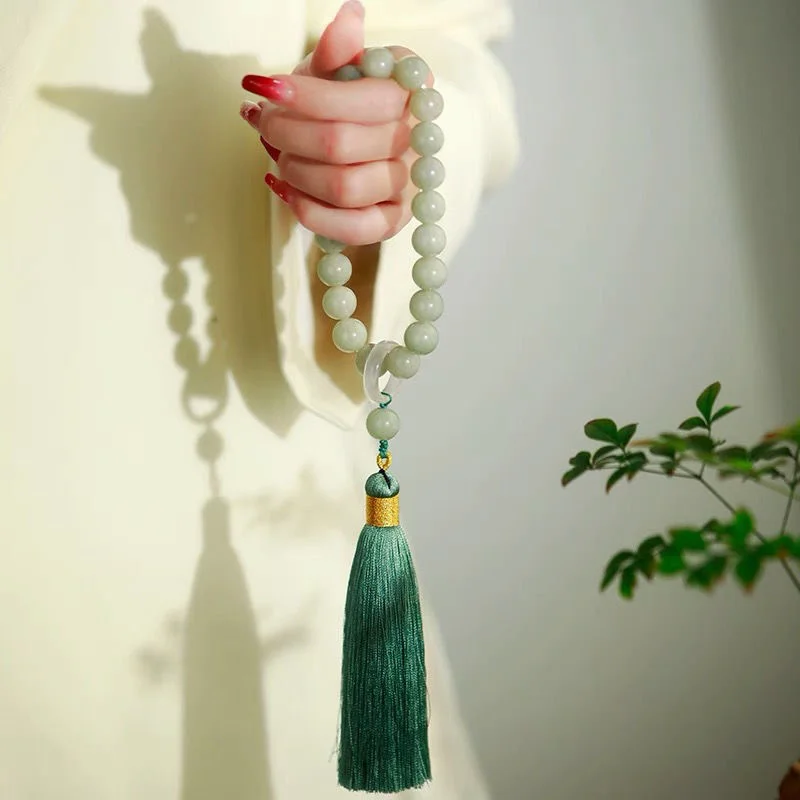 Green Jade Stone 12mm Beads na - Jewelry Making Necklaces recensione e prezzo