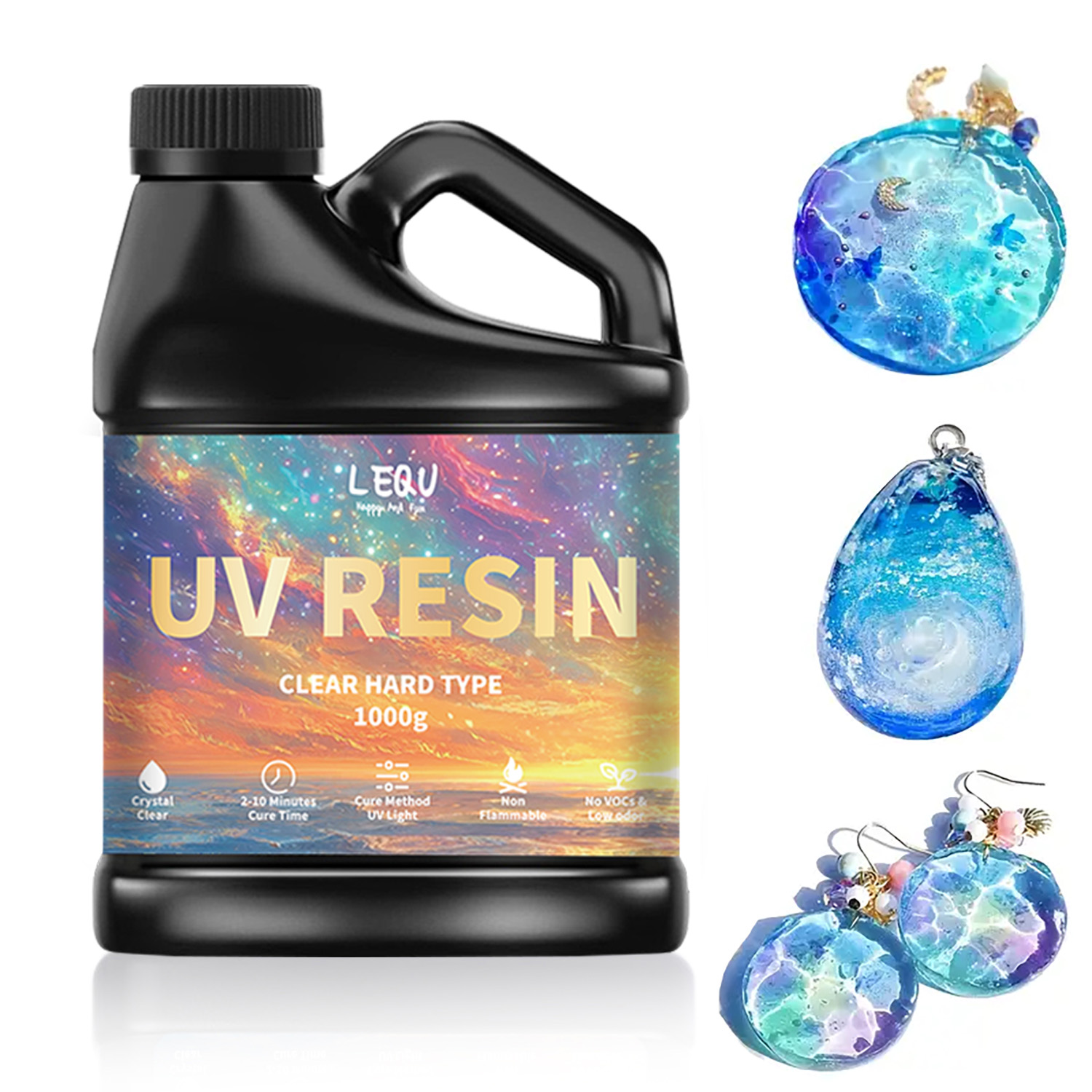 100/200/500/1000g Colla per re - Jewelry Making Uv Resin Kit recensione e prezzo