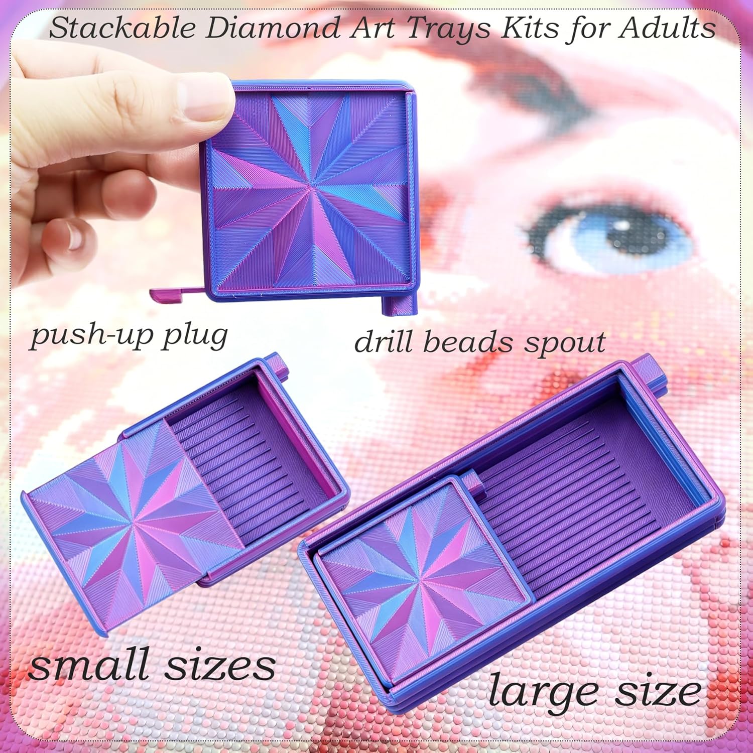 Vassoi 3 in 1 per Diamond Art  - Bead Organizer Tray recensione e prezzo