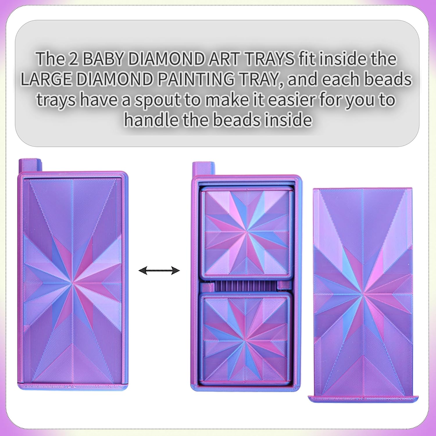 Vassoi 3 in 1 per Diamond Art  - Bead Organizer Tray recensione e prezzo